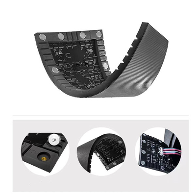 Ce-FCC ETL P1.579mm van het Flexibele LEIDENE het Pixelstructuur Vertoningsscherm 1R1G1B